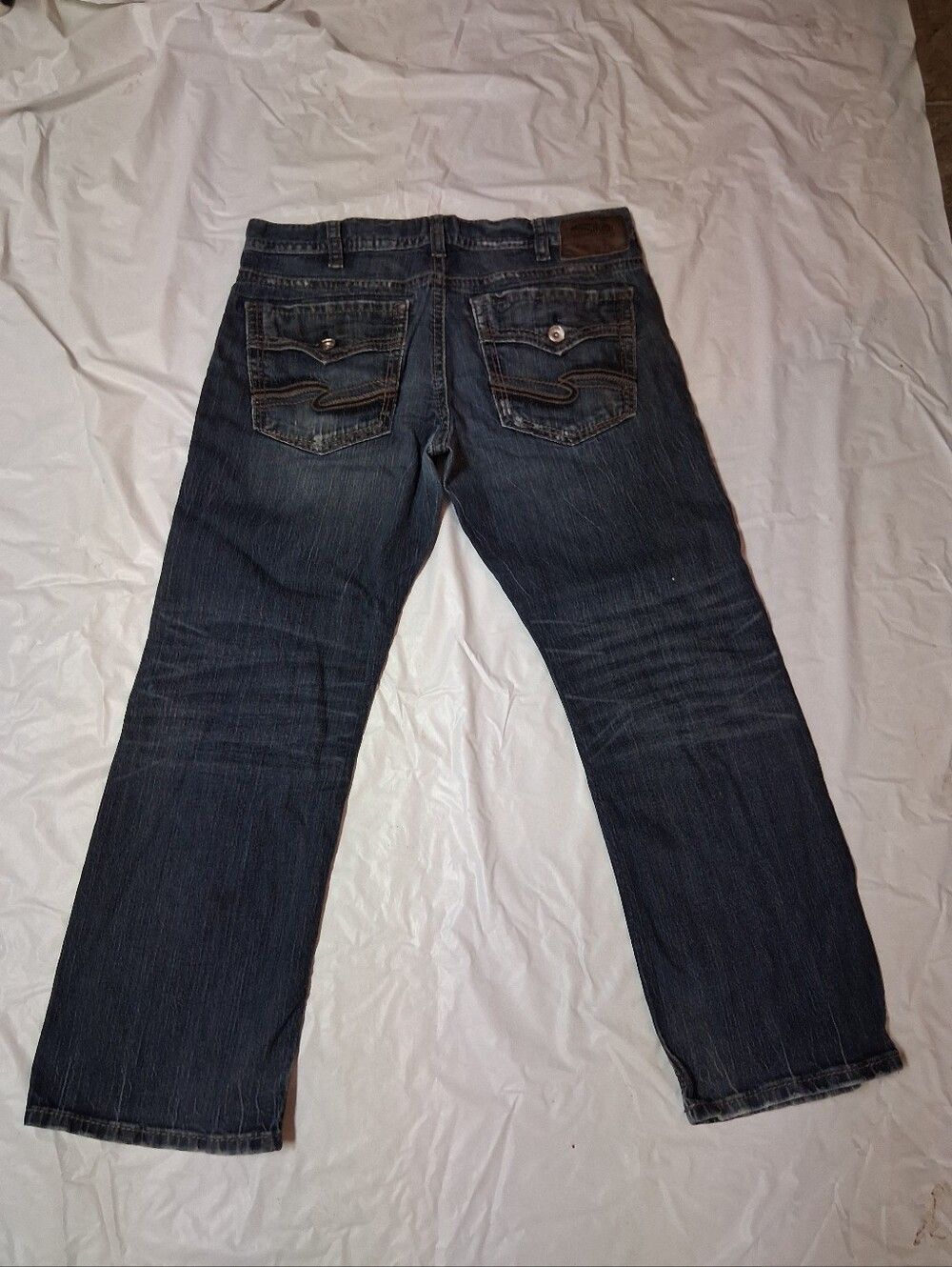 Silver Jeans Men's Navy Straight-Leg Denim Size W36×L30 Preowned